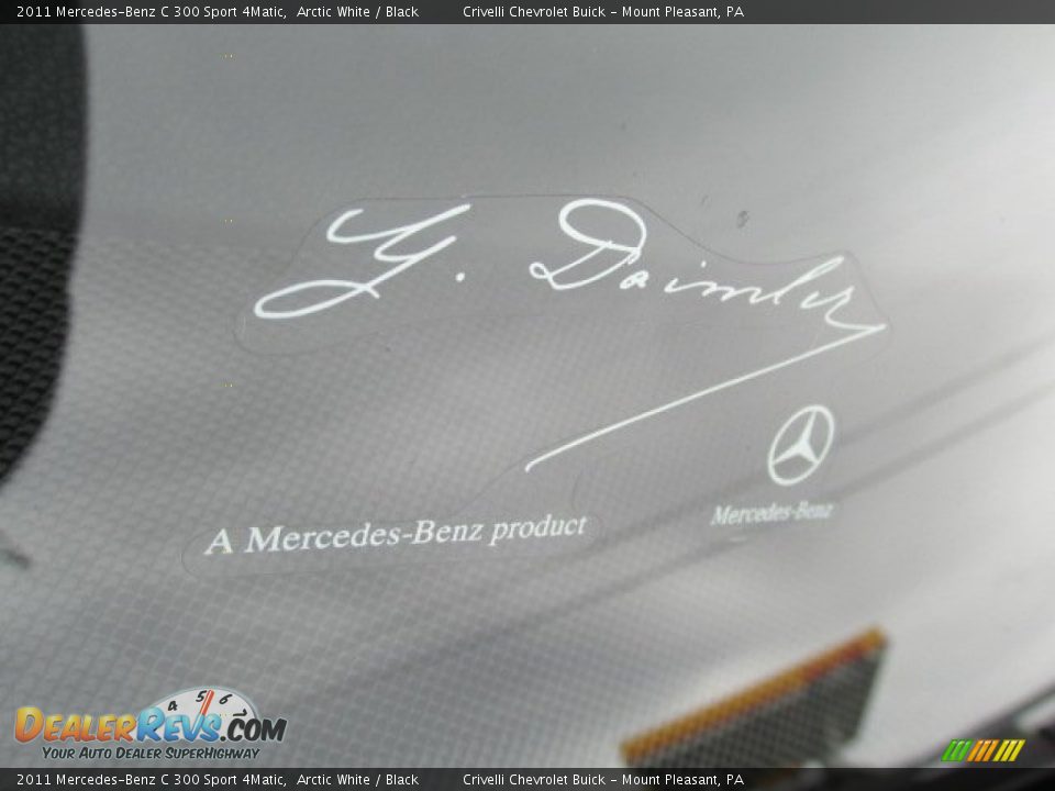 2011 Mercedes-Benz C 300 Sport 4Matic Arctic White / Black Photo #14