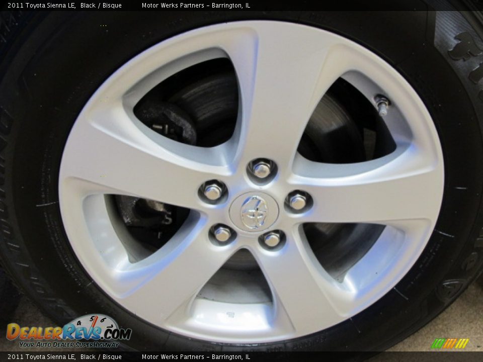 2011 Toyota Sienna LE Black / Bisque Photo #12