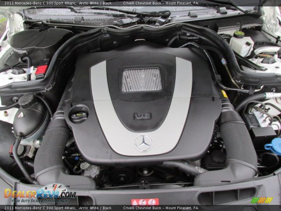 2011 Mercedes-Benz C 300 Sport 4Matic Arctic White / Black Photo #15