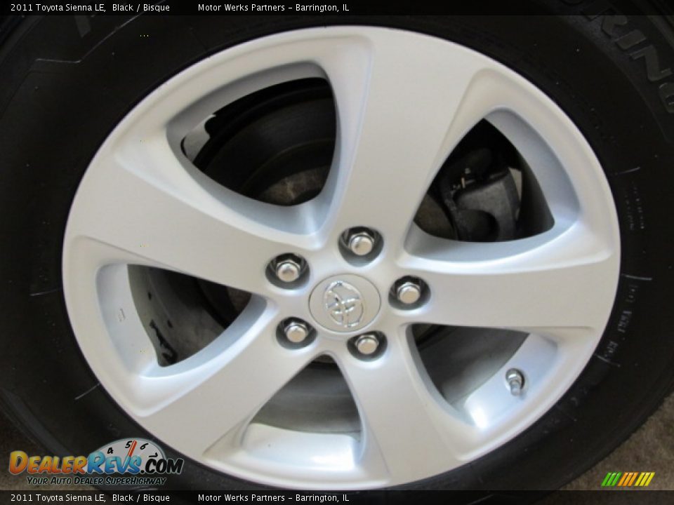 2011 Toyota Sienna LE Black / Bisque Photo #13