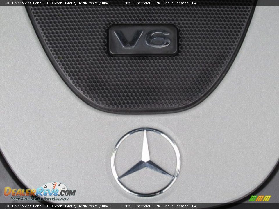 2011 Mercedes-Benz C 300 Sport 4Matic Arctic White / Black Photo #17