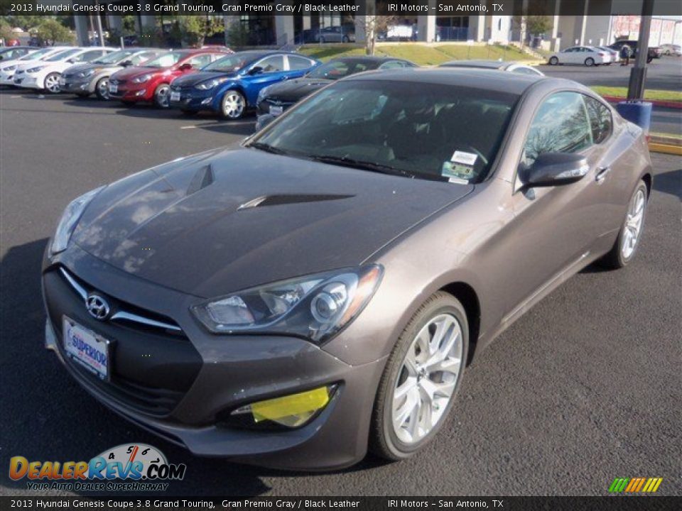 2013 Hyundai Genesis Coupe 3.8 Grand Touring Gran Premio Gray / Black Leather Photo #2