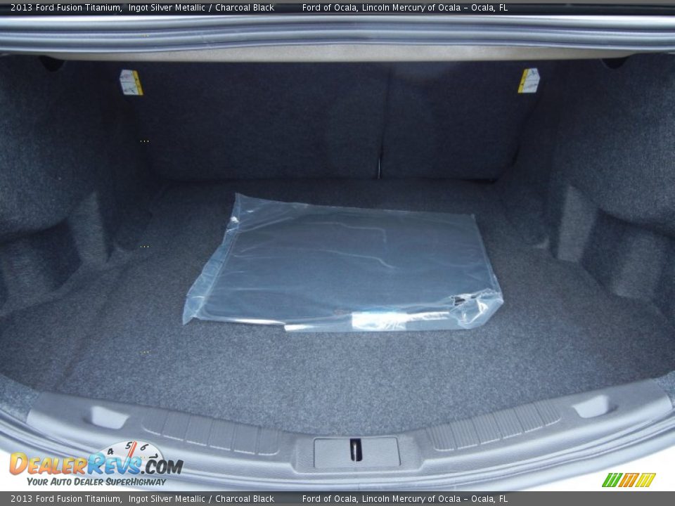 2013 Ford Fusion Titanium Ingot Silver Metallic / Charcoal Black Photo #5