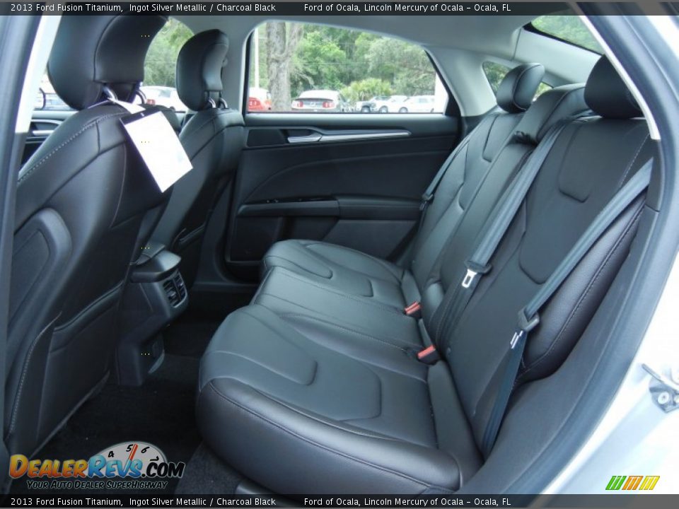 2013 Ford Fusion Titanium Ingot Silver Metallic / Charcoal Black Photo #7