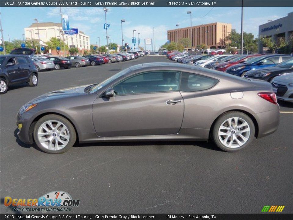 2013 Hyundai Genesis Coupe 3.8 Grand Touring Gran Premio Gray / Black Leather Photo #6
