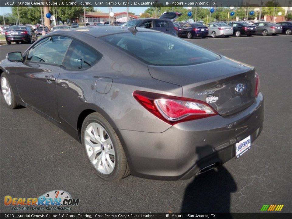 2013 Hyundai Genesis Coupe 3.8 Grand Touring Gran Premio Gray / Black Leather Photo #7
