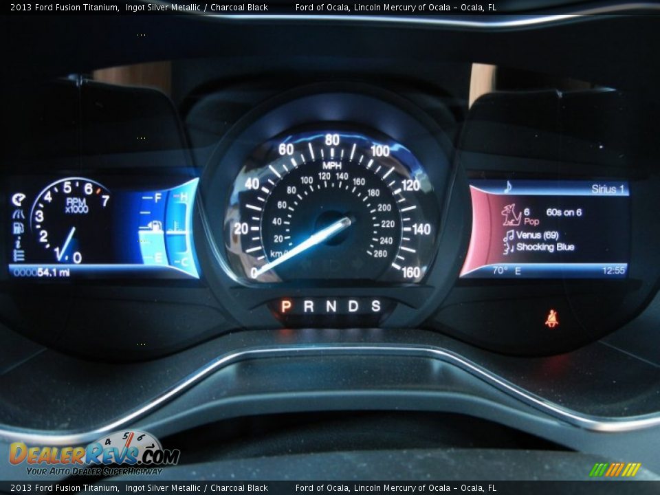 2013 Ford Fusion Titanium Ingot Silver Metallic / Charcoal Black Photo #9