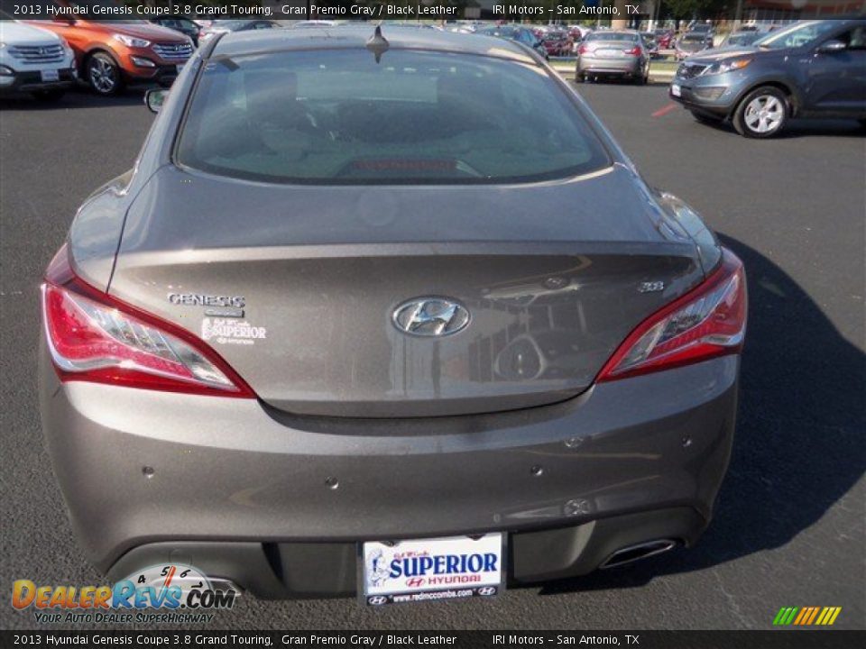 2013 Hyundai Genesis Coupe 3.8 Grand Touring Gran Premio Gray / Black Leather Photo #8