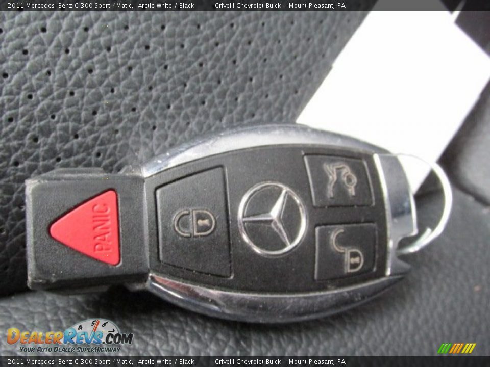 2011 Mercedes-Benz C 300 Sport 4Matic Arctic White / Black Photo #36