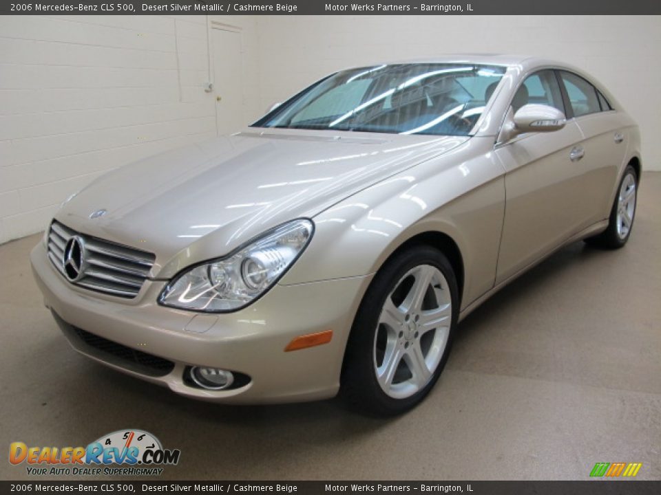 2006 Mercedes-Benz CLS 500 Desert Silver Metallic / Cashmere Beige Photo #3