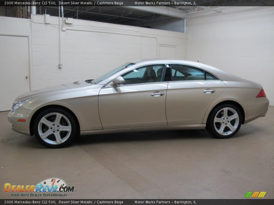 2006 Mercedes-Benz CLS 500 Desert Silver Metallic / Cashmere Beige Photo #4