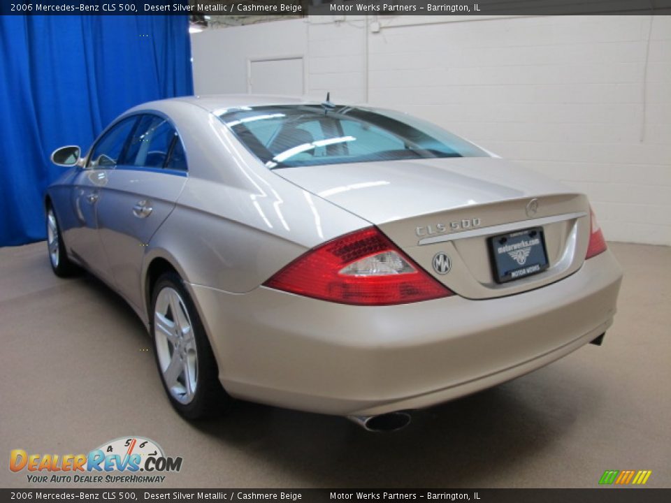 2006 Mercedes-Benz CLS 500 Desert Silver Metallic / Cashmere Beige Photo #5
