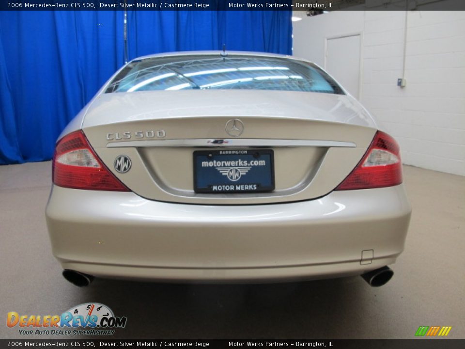 2006 Mercedes-Benz CLS 500 Desert Silver Metallic / Cashmere Beige Photo #6