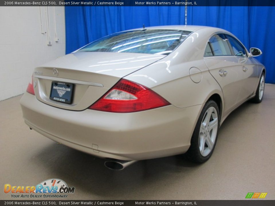 2006 Mercedes-Benz CLS 500 Desert Silver Metallic / Cashmere Beige Photo #7