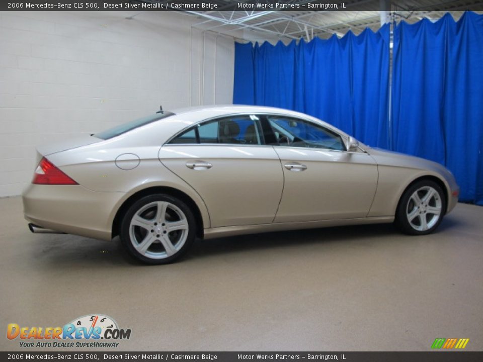 2006 Mercedes-Benz CLS 500 Desert Silver Metallic / Cashmere Beige Photo #8