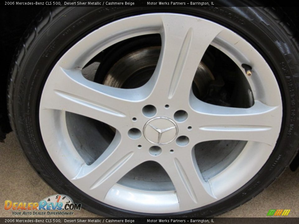 2006 Mercedes-Benz CLS 500 Desert Silver Metallic / Cashmere Beige Photo #11