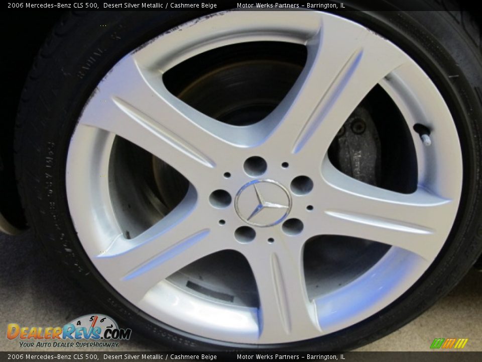 2006 Mercedes-Benz CLS 500 Desert Silver Metallic / Cashmere Beige Photo #13
