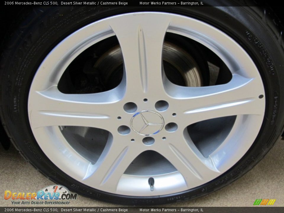 2006 Mercedes-Benz CLS 500 Desert Silver Metallic / Cashmere Beige Photo #14