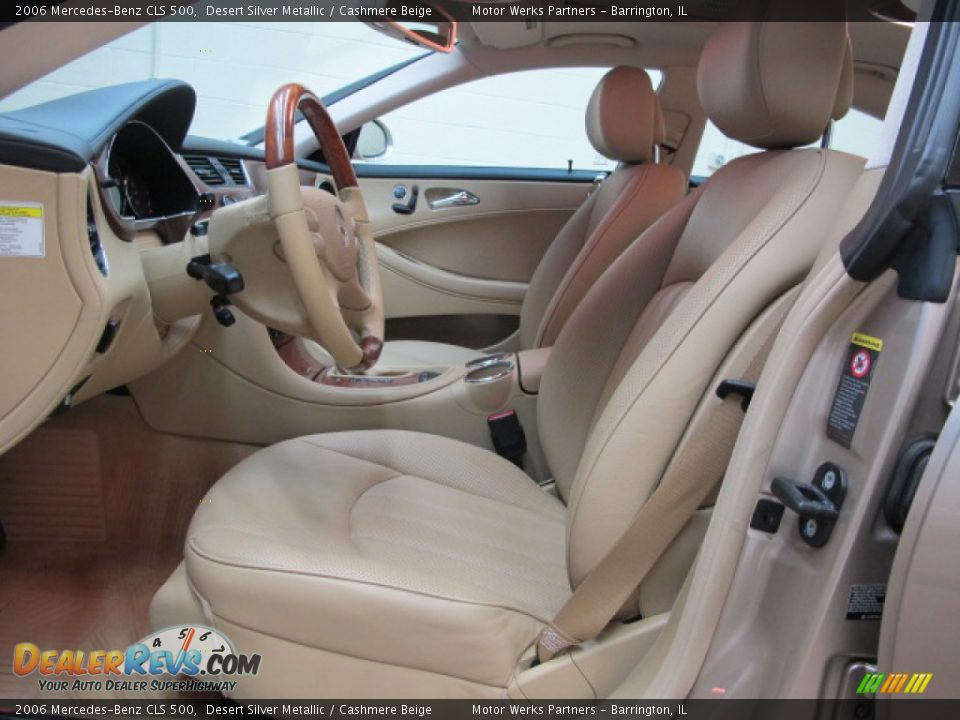 2006 Mercedes-Benz CLS 500 Desert Silver Metallic / Cashmere Beige Photo #15