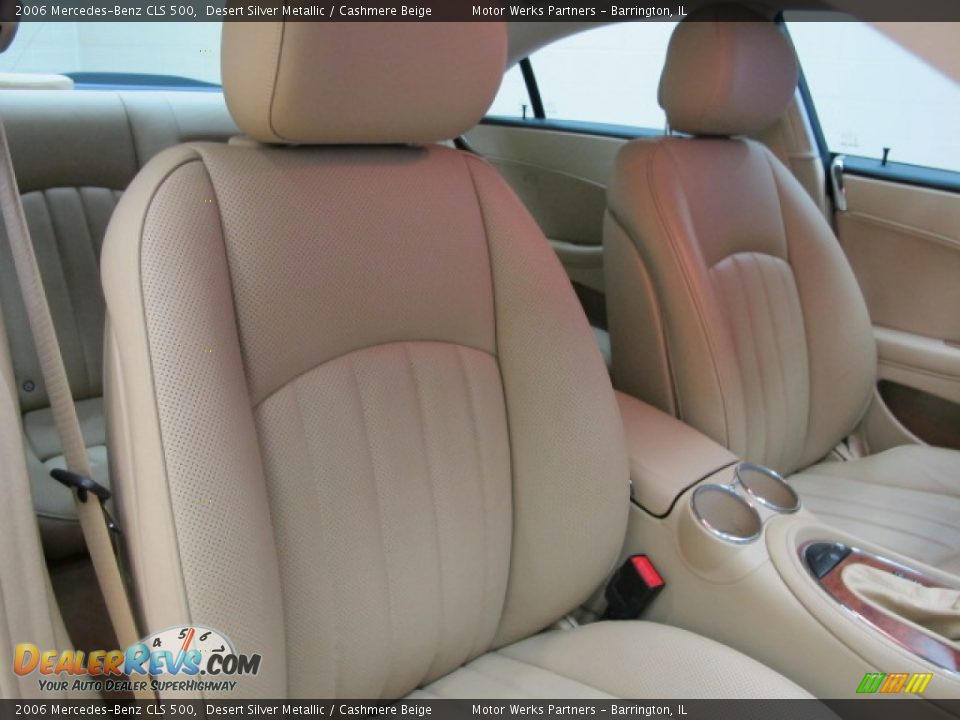2006 Mercedes-Benz CLS 500 Desert Silver Metallic / Cashmere Beige Photo #22
