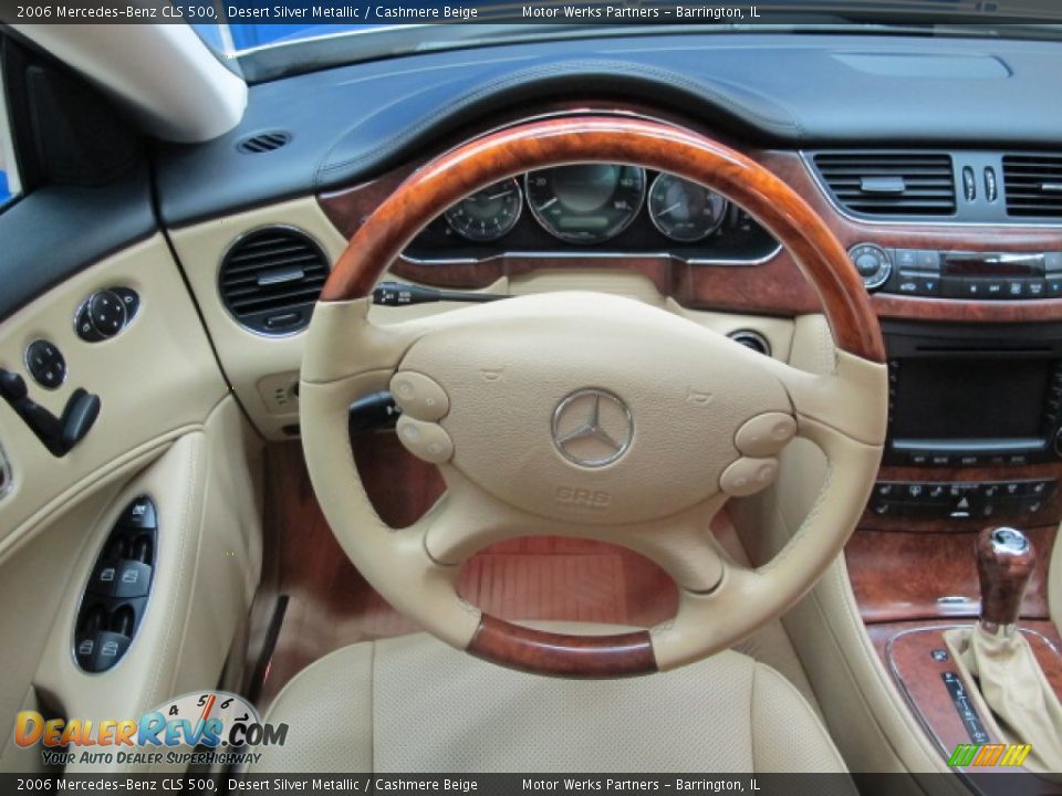 2006 Mercedes-Benz CLS 500 Desert Silver Metallic / Cashmere Beige Photo #23