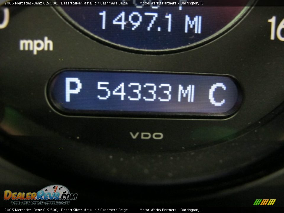2006 Mercedes-Benz CLS 500 Desert Silver Metallic / Cashmere Beige Photo #26