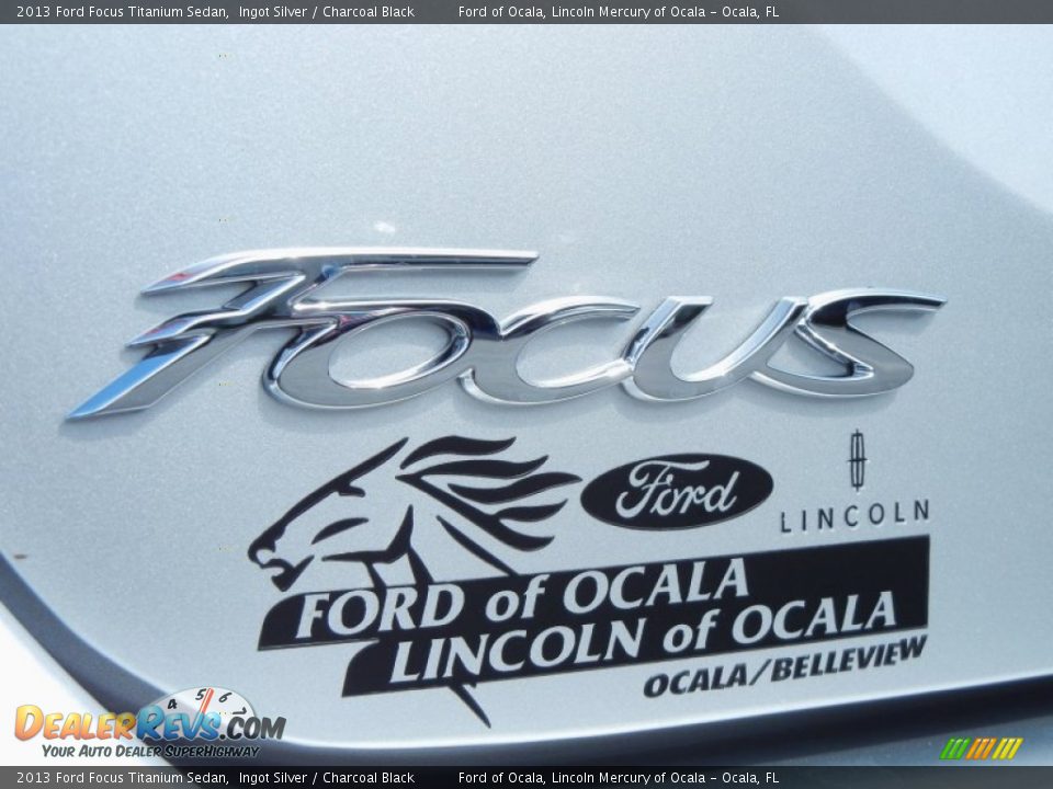 2013 Ford Focus Titanium Sedan Ingot Silver / Charcoal Black Photo #4