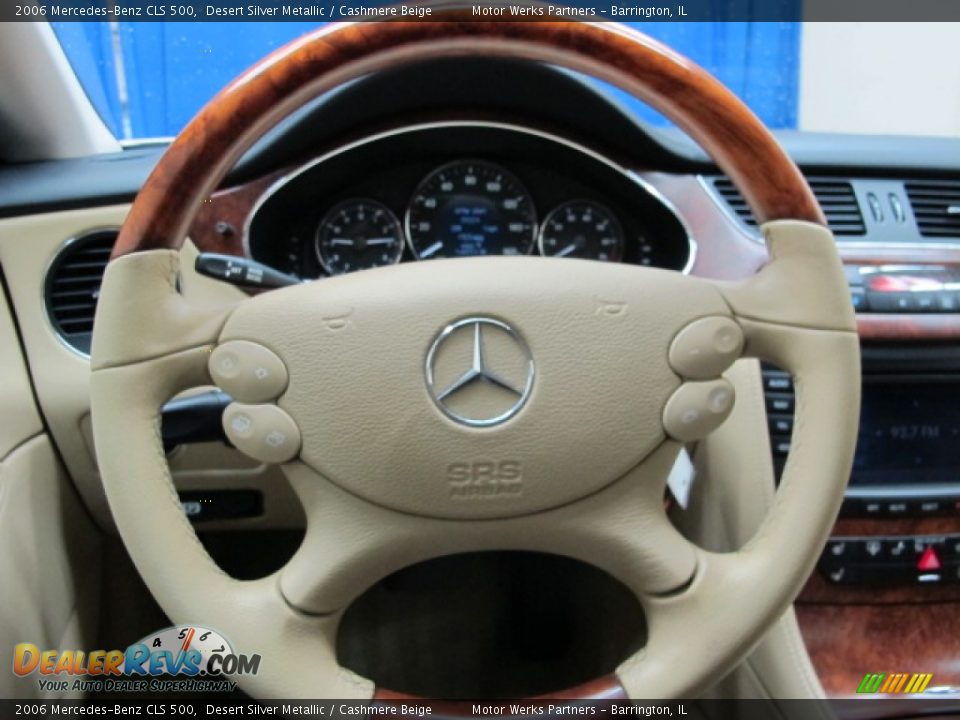 2006 Mercedes-Benz CLS 500 Desert Silver Metallic / Cashmere Beige Photo #31