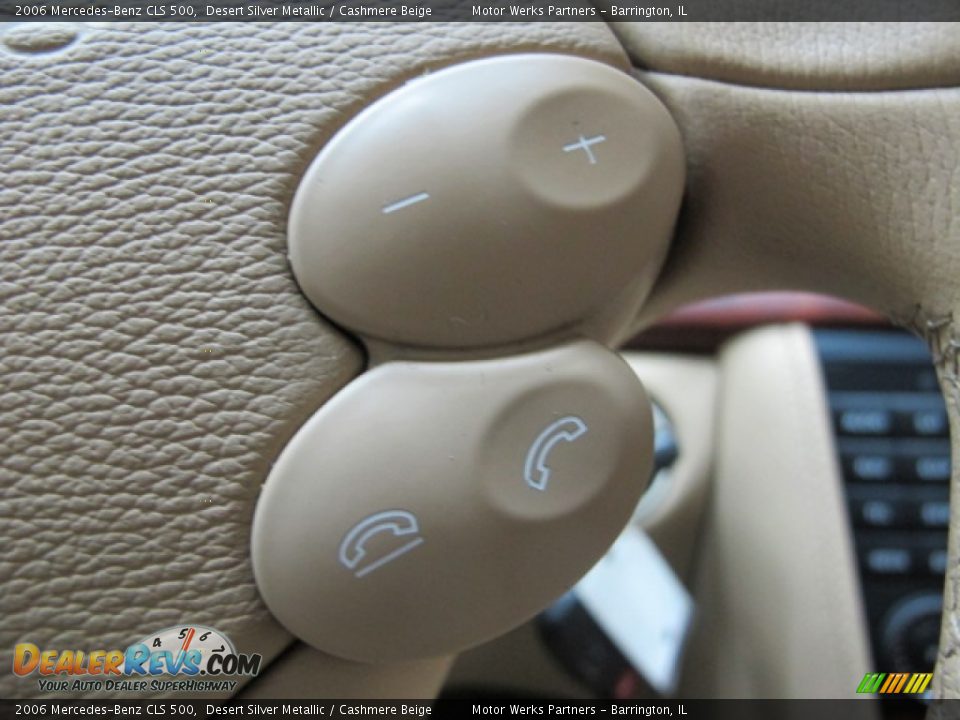 2006 Mercedes-Benz CLS 500 Desert Silver Metallic / Cashmere Beige Photo #32