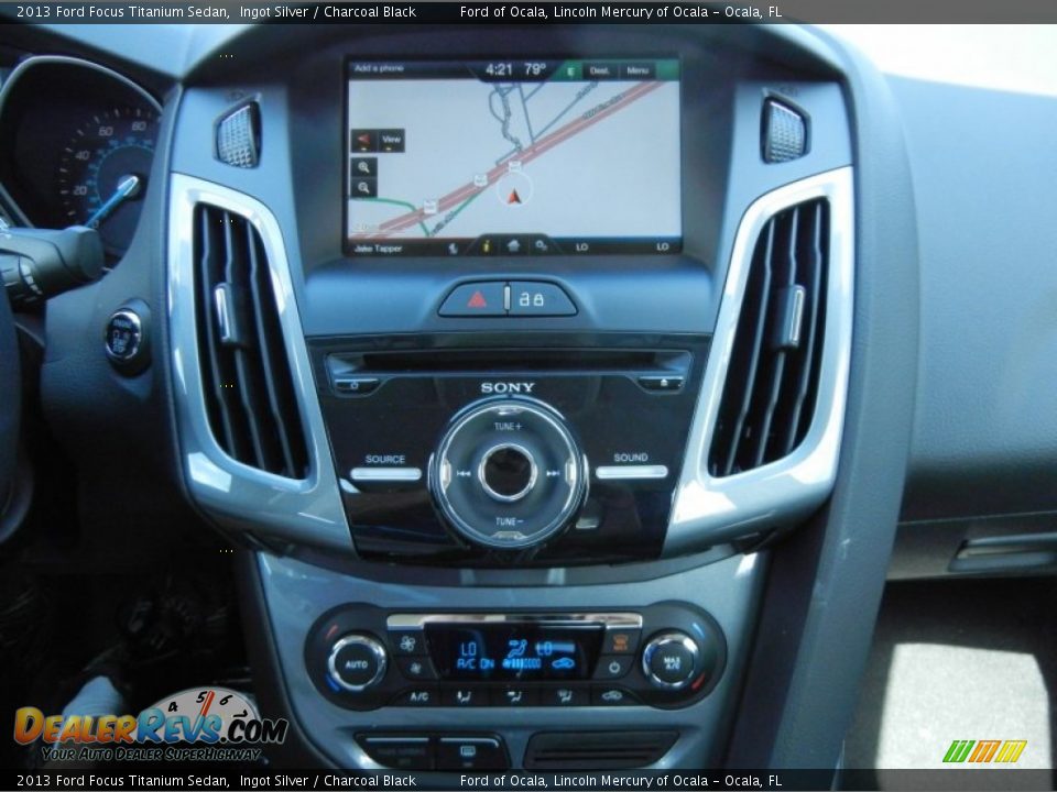 2013 Ford Focus Titanium Sedan Ingot Silver / Charcoal Black Photo #10