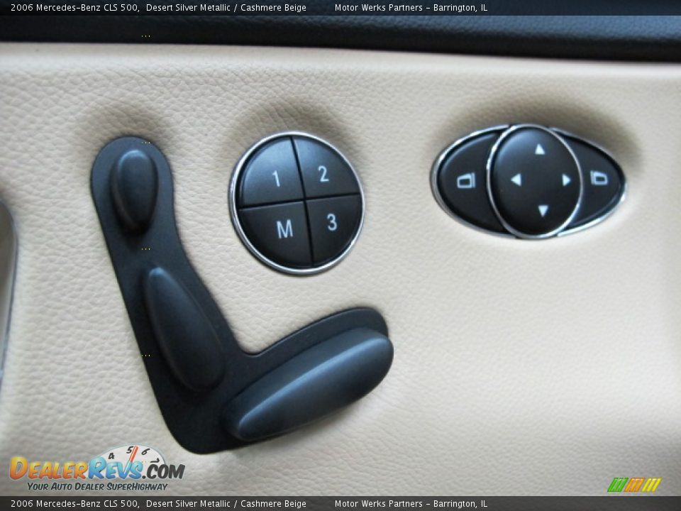 2006 Mercedes-Benz CLS 500 Desert Silver Metallic / Cashmere Beige Photo #34