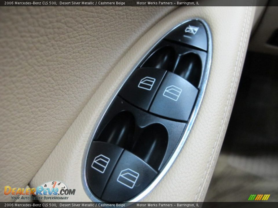 2006 Mercedes-Benz CLS 500 Desert Silver Metallic / Cashmere Beige Photo #35
