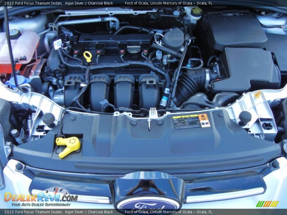 2013 Ford Focus Titanium Sedan Ingot Silver / Charcoal Black Photo #11