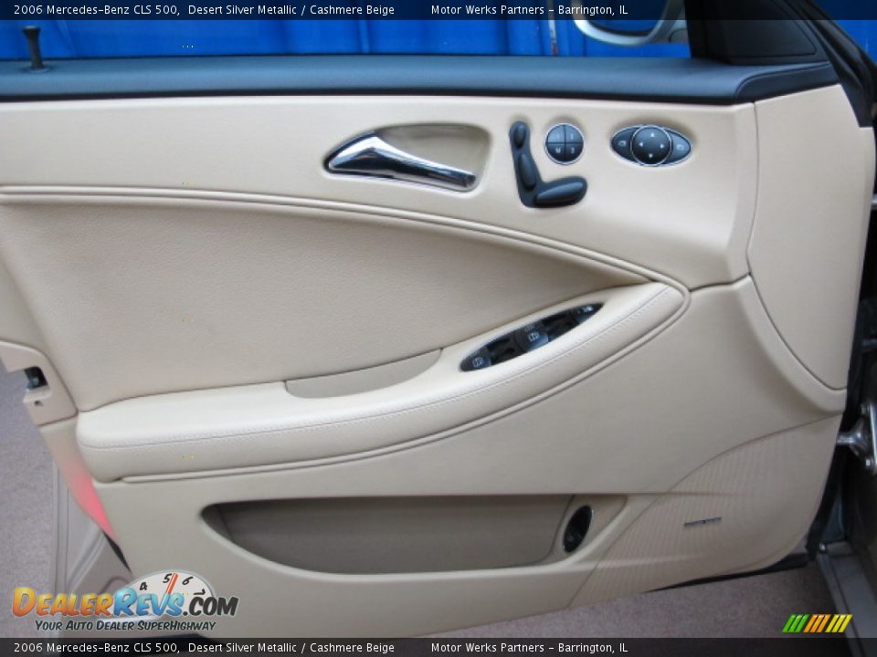 2006 Mercedes-Benz CLS 500 Desert Silver Metallic / Cashmere Beige Photo #36