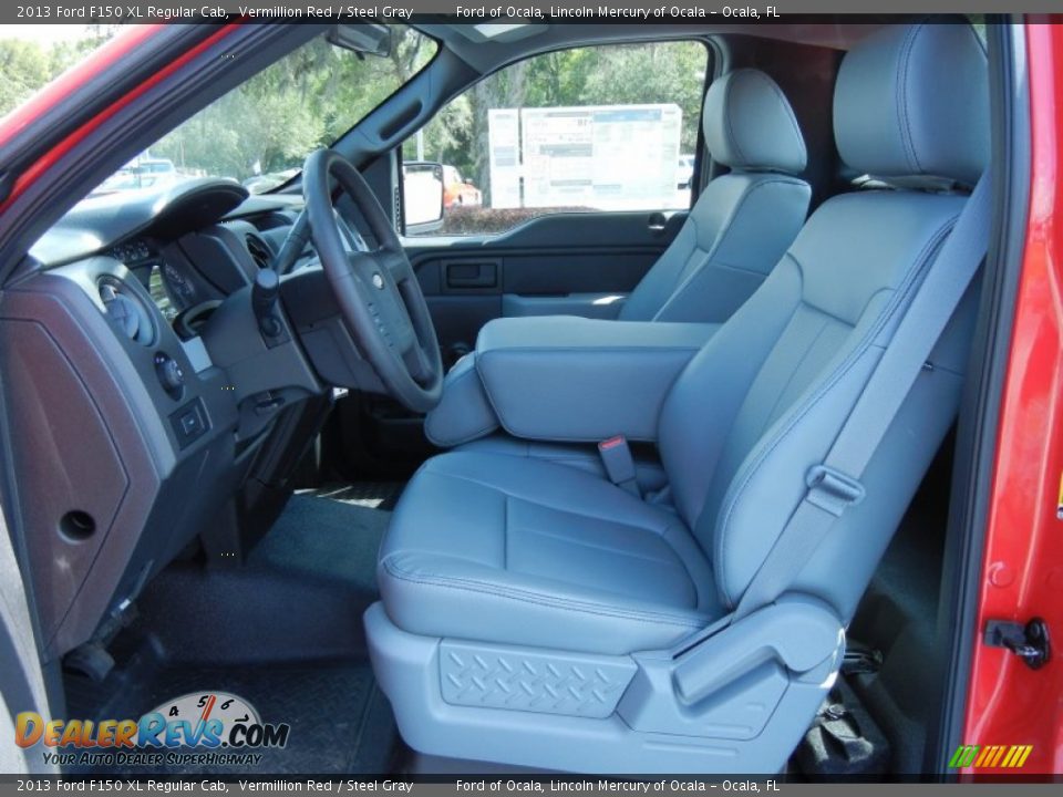 Steel Gray Interior - 2013 Ford F150 XL Regular Cab Photo #6