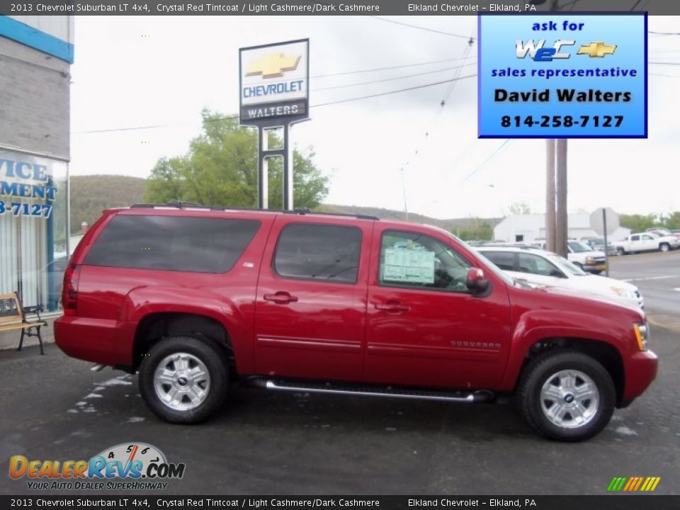 2013 Chevrolet Suburban LT 4x4 Crystal Red Tintcoat / Light Cashmere/Dark Cashmere Photo #1