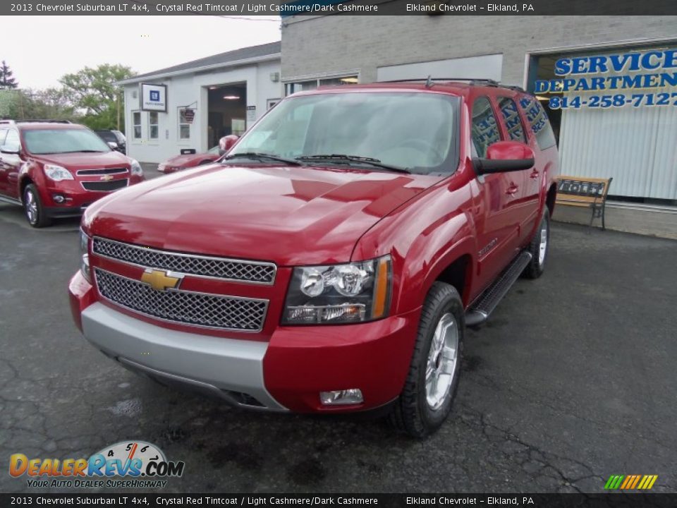 2013 Chevrolet Suburban LT 4x4 Crystal Red Tintcoat / Light Cashmere/Dark Cashmere Photo #4