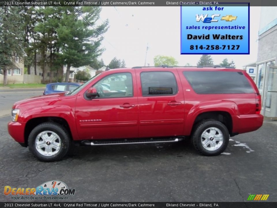 2013 Chevrolet Suburban LT 4x4 Crystal Red Tintcoat / Light Cashmere/Dark Cashmere Photo #5