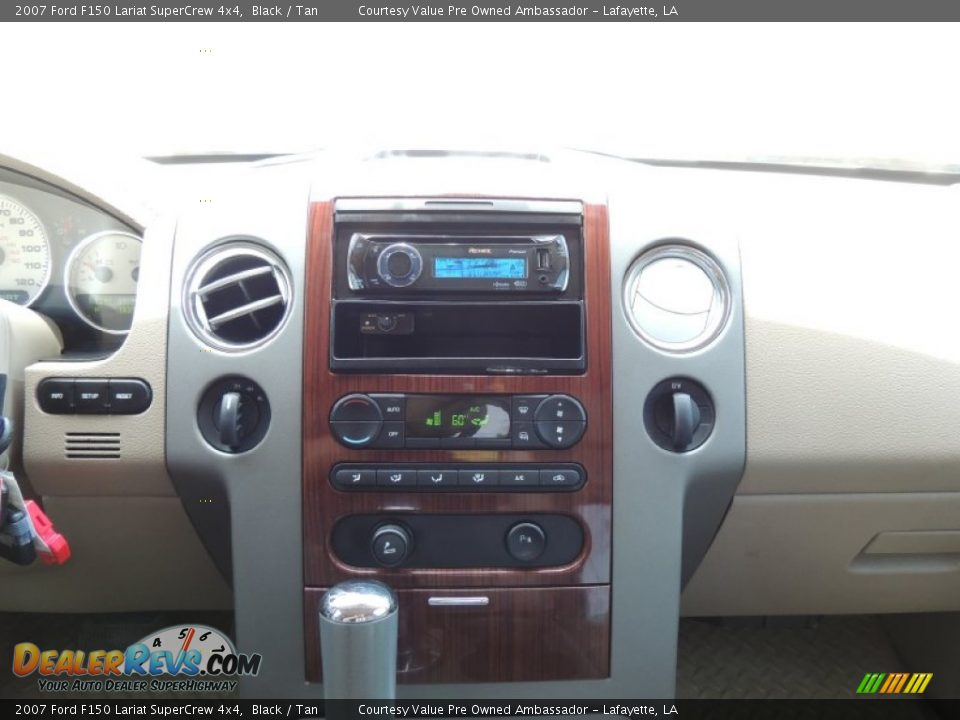 2007 Ford F150 Lariat SuperCrew 4x4 Black / Tan Photo #18