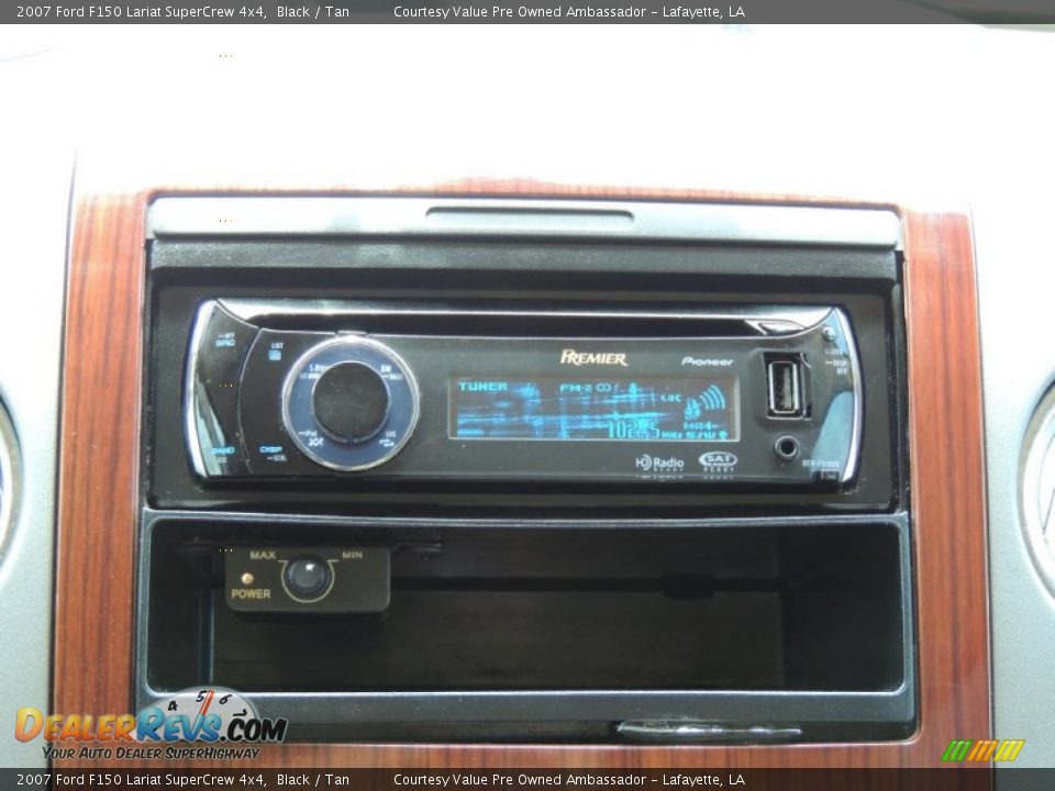 2007 Ford F150 Lariat SuperCrew 4x4 Black / Tan Photo #19