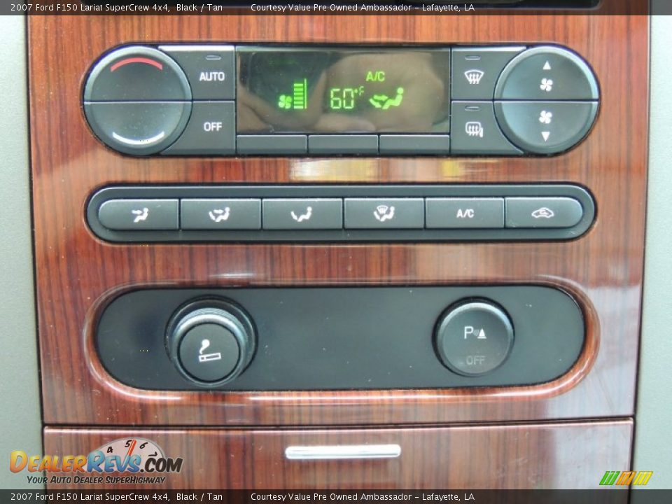 2007 Ford F150 Lariat SuperCrew 4x4 Black / Tan Photo #20