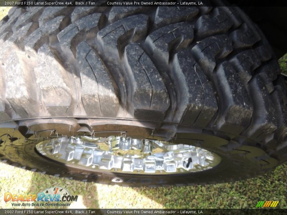 2007 Ford F150 Lariat SuperCrew 4x4 Black / Tan Photo #25