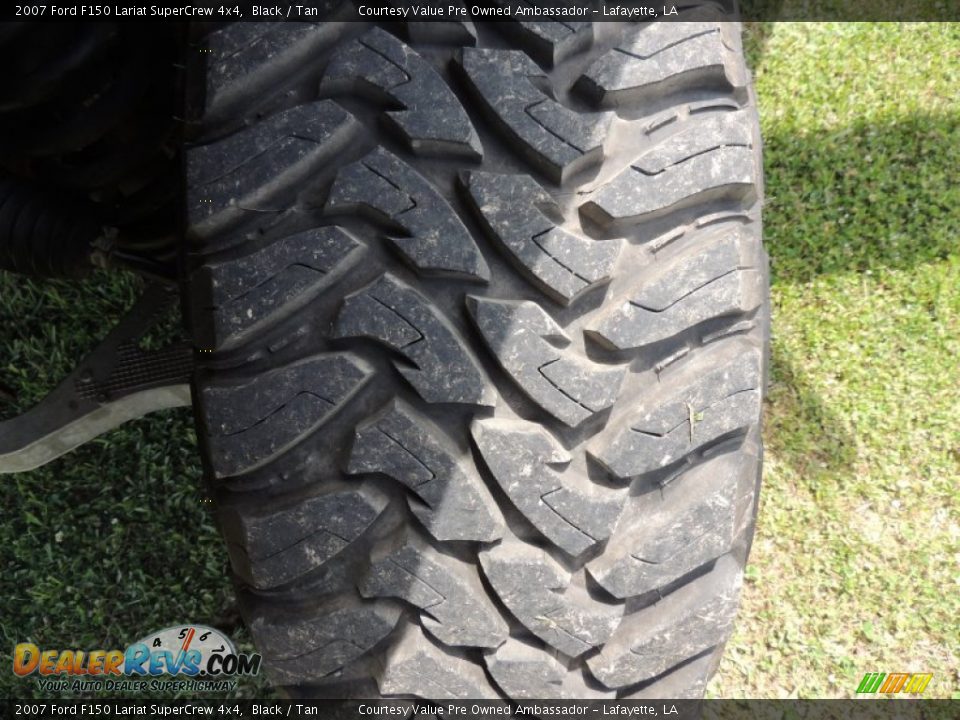 2007 Ford F150 Lariat SuperCrew 4x4 Black / Tan Photo #26