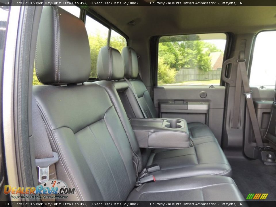 2012 Ford F250 Super Duty Lariat Crew Cab 4x4 Tuxedo Black Metallic / Black Photo #9