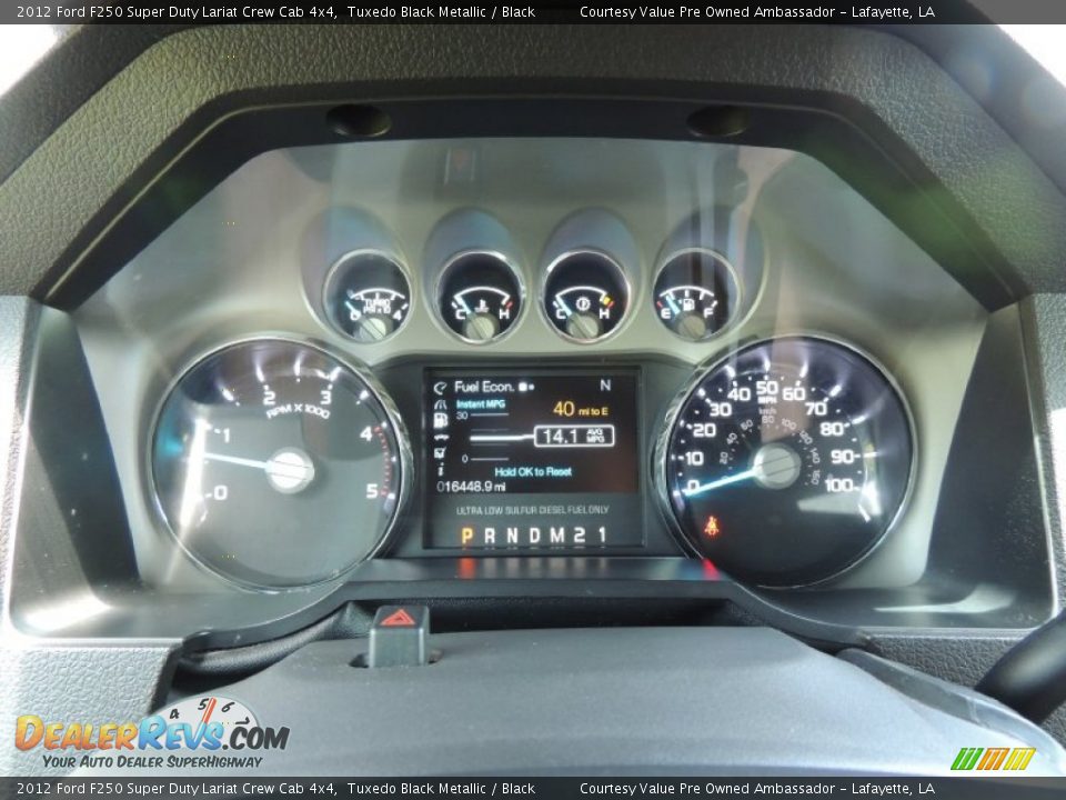 2012 Ford F250 Super Duty Lariat Crew Cab 4x4 Gauges Photo #16
