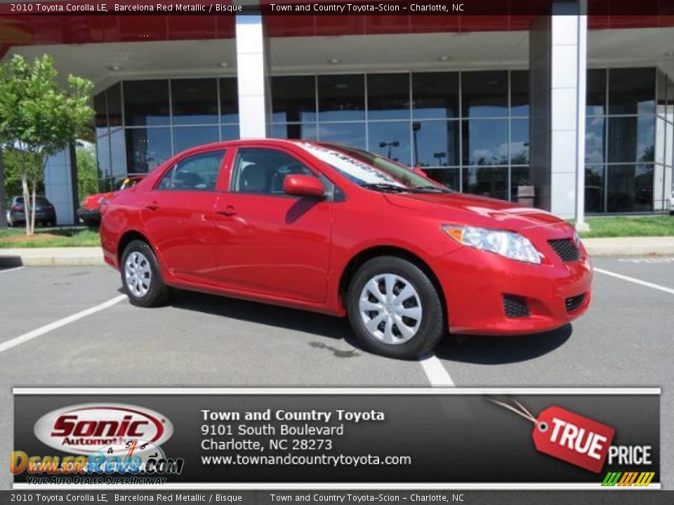 2010 Toyota Corolla LE Barcelona Red Metallic / Bisque Photo #1