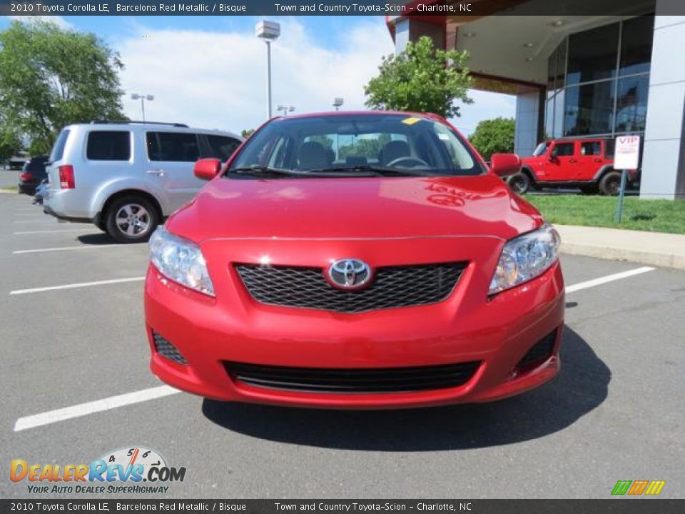 2010 Toyota Corolla LE Barcelona Red Metallic / Bisque Photo #2