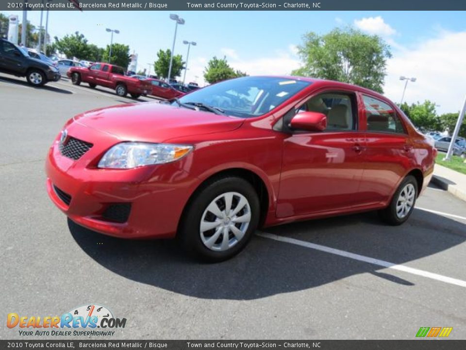 2010 Toyota Corolla LE Barcelona Red Metallic / Bisque Photo #3