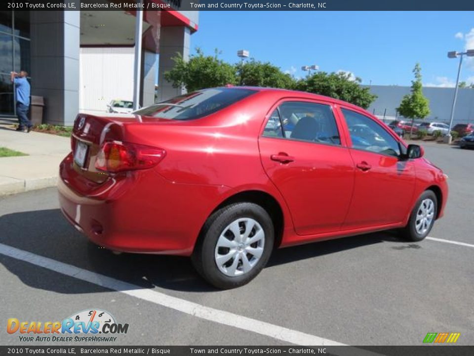 2010 Toyota Corolla LE Barcelona Red Metallic / Bisque Photo #28