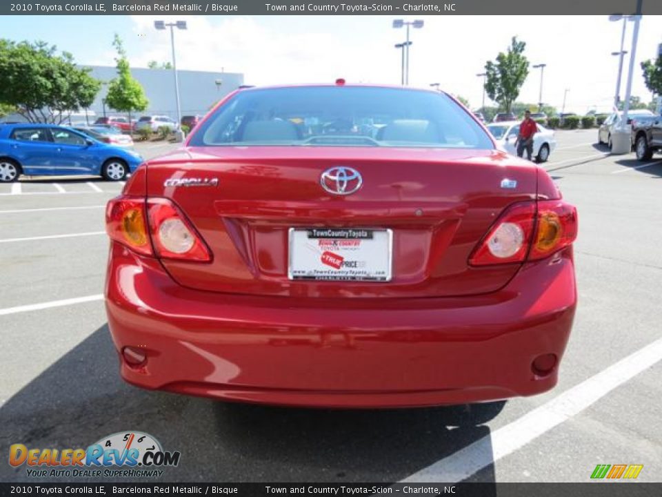 2010 Toyota Corolla LE Barcelona Red Metallic / Bisque Photo #29